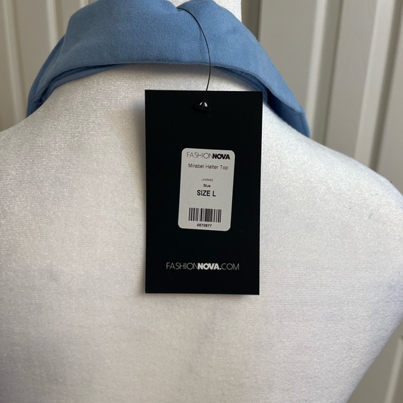 Fashion nova Mirabel Halter Top - Blue - Picture 6 of 7